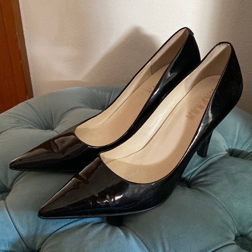 Lauren Ralph Lauren Black Patent Heels 8.5